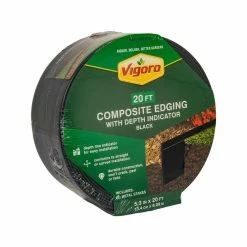 Vigoro 20 ft. Premium Black Composite Edging -VIGORO Sales black vigoro brick edging 903002vg c3 1000