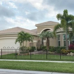 Vigoro Westbrook 36 in. x 48 in. Black Steel Fence Panel 26 Vigoro Westbrook 36 in. x 48 in. Black Steel Fence Panel -VIGORO Sales black vigoro garden fencing 860329 44 1000