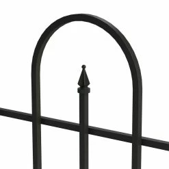 Vigoro Westbrook 36 in. x 48 in. Black Steel Fence Panel (4-Pack) 20 Vigoro Westbrook 36 in. x 48 in. Black Steel Fence Panel (4-Pack) -VIGORO Sales black vigoro garden fencing 860329 4pk 1d 1000