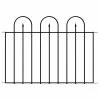 Vigoro Westbrook 36 in. x 48 in. Black Steel Fence Panel (4-Pack) -VIGORO Sales black vigoro garden fencing 860329 4pk 64 1000