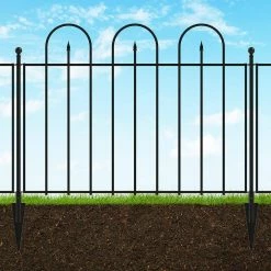 Vigoro Westbrook 36 in. x 48 in. Black Steel Fence Panel 21 Vigoro Westbrook 36 in. x 48 in. Black Steel Fence Panel -VIGORO Sales black vigoro garden fencing 860329 66 1000