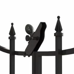 Vigoro Beaumont No Dig 40.4 in. H x 53.7 in. W Black Steel Decorative Fence Gate 20 Vigoro Beaumont No Dig 40.4 in. H x 53.7 in. W Black Steel Decorative Fence Gate -VIGORO Sales black vigoro garden fencing 860343 4f 1000