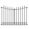 Vigoro Beaumont No Dig 40.4 in. H x 53.7 in. W Black Steel Decorative Fence Gate 1 Vigoro Beaumont No Dig 40.4 in. H x 53.7 in. W Black Steel Decorative Fence Gate -VIGORO Sales black vigoro garden fencing 860343 64 1000