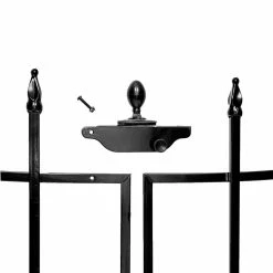 Vigoro Beaumont No Dig 40.4 in. H x 53.7 in. W Black Steel Decorative Fence Gate 19 Vigoro Beaumont No Dig 40.4 in. H x 53.7 in. W Black Steel Decorative Fence Gate -VIGORO Sales black vigoro garden fencing 860343 c3 1000
