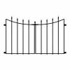Vigoro Empire/Westbrook 28 in. Black Steel Decorative Fence Gate -VIGORO Sales black vigoro garden fencing 860350 64 1000