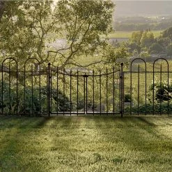 Vigoro Empire/Westbrook 41 in. x 2.3 in. x 2.3 in. Black Steel Fence Post -VIGORO Sales black vigoro garden fencing 860398 76 1000