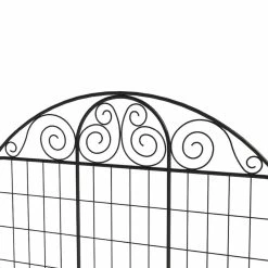 Vigoro Rockdale 43.8 in. Black Steel Fence Panel (6-Pack) 17 Vigoro Rockdale 43.8 in. Black Steel Fence Panel (6-Pack) -VIGORO Sales black vigoro garden fencing 860404 6pk 1d 1000