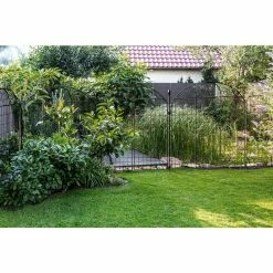 Vigoro Rockdale 43.8 in. Black Steel Fence Panel (6-Pack) 23 Vigoro Rockdale 43.8 in. Black Steel Fence Panel (6-Pack) -VIGORO Sales black vigoro garden fencing 860404 6pk 31 1000