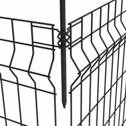Vigoro 44 in. H x 36 in. W Steel Multi-Purpose No Dig Black Fence Panel 20 Vigoro 44 in. H x 36 in. W Steel Multi-Purpose No Dig Black Fence Panel -VIGORO Sales black vigoro garden fencing 860411 1d 1000