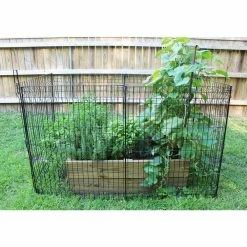 Vigoro 44 in. H x 36 in. W Steel Multi-Purpose No Dig Black Fence Panel 26 Vigoro 44 in. H x 36 in. W Steel Multi-Purpose No Dig Black Fence Panel -VIGORO Sales black vigoro garden fencing 860411 44 1000