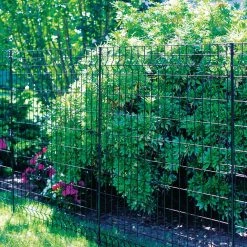 Vigoro 44 in. H x 36 in. W Steel Multi-Purpose No Dig Black Fence Panel (6-Pack) -VIGORO Sales black vigoro garden fencing 860411 6pk 66 1000