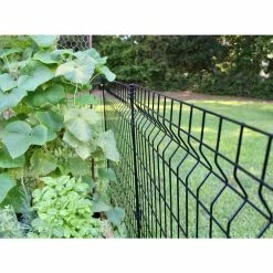 Vigoro 56 in. H Steel Multi-Purpose Black Fence Post -VIGORO Sales black vigoro garden fencing 860428 44 1000