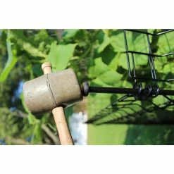 Vigoro 56 in. H Steel Multi-Purpose Black Fence Post (7-Pack) -VIGORO Sales black vigoro garden fencing 860428 7pk 1f 1000