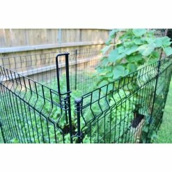 Vigoro 49 in. H Steel No Dig Multi-Purpose Black Latch -VIGORO Sales black vigoro garden fencing 860435 1f 1000