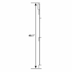 Vigoro 49 in. H Steel No Dig Garden Fence Multi-Purpose Latch (2-Pack) -VIGORO Sales black vigoro garden fencing 860435 2pk 40 1000