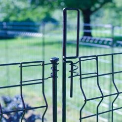 Vigoro 49 in. H Steel No Dig Multi-Purpose Black Latch -VIGORO Sales black vigoro garden fencing 860435 31 1000