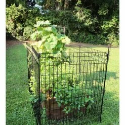 Vigoro 49 in. H Steel No Dig Multi-Purpose Black Latch -VIGORO Sales black vigoro garden fencing 860435 4f 1000