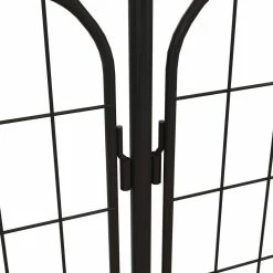 Vigoro Rockdale 41.9 in. Black Steel Fence Gate -VIGORO Sales black vigoro garden fencing 860442 1d 1000