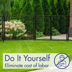 Vigoro 37.3 in. H x 51 in. W Steel Diamond Mesh Garden Fence Panel 24 Vigoro 37.3 in. H x 51 in. W Steel Diamond Mesh Garden Fence Panel -VIGORO Sales black vigoro garden fencing 860640 1f 1000