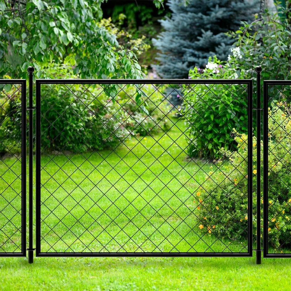 Vigoro 37.3 in. H x 51 in. W Steel Diamond Mesh Garden Fence Panel 15 Vigoro 37.3 in. H x 51 in. W Steel Diamond Mesh Garden Fence Panel - Image 13