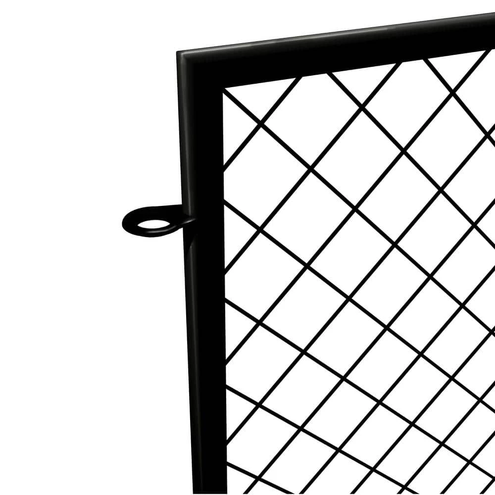 Vigoro 37.3 in. H x 51 in. W Steel Diamond Mesh Garden Fence Panel 9 Vigoro 37.3 in. H x 51 in. W Steel Diamond Mesh Garden Fence Panel - Image 7