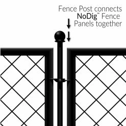 Vigoro 37.3 in. H x 51 in. W Steel Diamond Mesh Garden Fence Panel 22 Vigoro 37.3 in. H x 51 in. W Steel Diamond Mesh Garden Fence Panel -VIGORO Sales black vigoro garden fencing 860640 c3 1000
