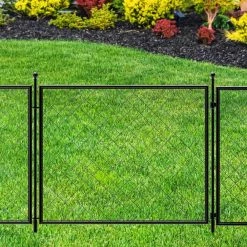 Vigoro 37.3 in. H x 50.2 in. W Steel Diamond Mesh Garden Fence Gate 21 Vigoro 37.3 in. H x 50.2 in. W Steel Diamond Mesh Garden Fence Gate -VIGORO Sales black vigoro garden fencing 860657 44 1000