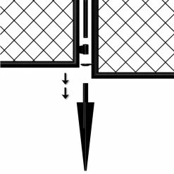 Vigoro 37.3 in. H x 50.2 in. W Steel Diamond Mesh Garden Fence Gate 19 Vigoro 37.3 in. H x 50.2 in. W Steel Diamond Mesh Garden Fence Gate -VIGORO Sales black vigoro garden fencing 860657 4f 1000