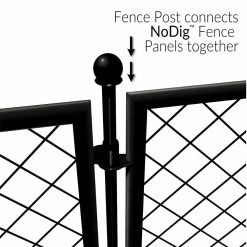 Vigoro 37.3 in. H x 50.2 in. W Steel Diamond Mesh Garden Fence Gate 17 Vigoro 37.3 in. H x 50.2 in. W Steel Diamond Mesh Garden Fence Gate -VIGORO Sales black vigoro garden fencing 860657 77 1000