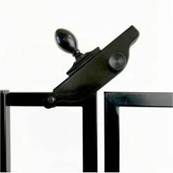 Vigoro 37.2 in. H x 55.7 in. W Steel 3-Rail Garden Fence Gate -VIGORO Sales black vigoro garden fencing 860718 c3 1000