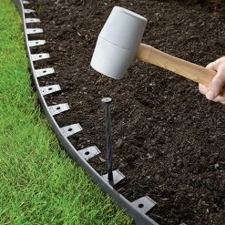 Vigoro 20 ft. No-Dig Landscape Plastic Edging Kit -VIGORO Sales black vigoro plastic edging 3001 20hd 6 a0 1000