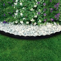 Vigoro 20 ft. x 2.25 in. Black Scalloped Polyethylene No-Dig Edging -VIGORO Sales black vigoro plastic edging 3011 20hd 5 4f 1000