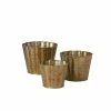 SULLIVANS Brown Metal Flower Pots (Set of 3) 1 SULLIVANS Brown Metal Flower Pots (Set of 3) -VIGORO Sales brown sullivans plant pots met1578 64 1000