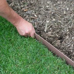 Vigoro 20 ft. Premium Brown Composite Edging -VIGORO Sales brown vigoro brick edging 903001vg 1d 1000