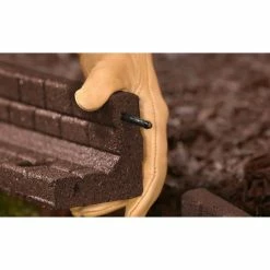 Vigoro 4 ft. Brown No-Dig Rubber Landscape Edging (6-Pack) -VIGORO Sales brown vigoro rubber edging dcbfe4bn6 1f 1000
