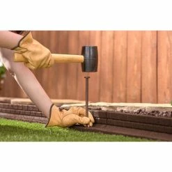 Vigoro 4 ft. Brown No-Dig Rubber Landscape Edging (6-Pack) -VIGORO Sales brown vigoro rubber edging dcbfe4bn6 44 1000