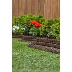 Vigoro 4 ft. Brown No-Dig Rubber Landscape Edging (6-Pack) -VIGORO Sales brown vigoro rubber edging dcbfe4bn6 4f 1000