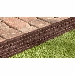 Vigoro 4 ft. Brown No-Dig Rubber Landscape Edging (6-Pack) -VIGORO Sales brown vigoro rubber edging dcbfe4bn6 76 1000