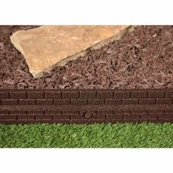 Vigoro 4 ft. Brown No-Dig Rubber Landscape Edging (6-Pack) -VIGORO Sales brown vigoro rubber edging dcbfe4bn6 c3 1000