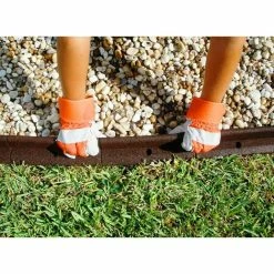 Vigoro EcoBorder 4 ft. Brown Rubber Landscape Edging (48-Count/Pallet) -VIGORO Sales brown vigoro rubber edging ecobrd br 48 40 1000