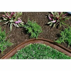 Vigoro EcoBorder 4 ft. Brown Rubber Landscape Edging (6-Pack) -VIGORO Sales brown vigoro rubber edging ecobrd brn 6pk d4 1000