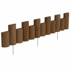 Vigoro 3 ft. Wooden Half-Log Edging