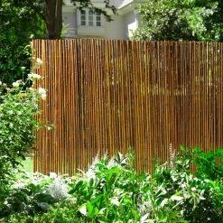 Vigoro 6 ft. x 8 ft. Caramel Brown Full Round Bamboo Fence 10 Vigoro 6 ft. x 8 ft. Caramel Brown Full Round Bamboo Fence -VIGORO Sales caramel brown vigoro garden fencing 4477411 4f 1000