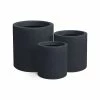 KANTE 15.8 in. x 12.9 in. and 9.8 in. W Round Charcoal Concrete/Fiberglass Indoor Outdoor Elegant Planters -VIGORO Sales charcoal kante plant pots osc0119abc c60121 64 1000