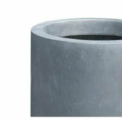 KANTE 15.8 in. W Round Charcoal Concrete/Fiberglass Indoor Outdoor Elegant Planter -VIGORO Sales charcoal kante plant pots osc0119c c60121 4f 1000