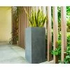 KANTE 28 in. H Square Charcoal Concrete/Fiberglass Indoor Outdoor Modern Tall Planter 1 KANTE 28 in. H Square Charcoal Concrete/Fiberglass Indoor Outdoor Modern Tall Planter -VIGORO Sales charcoal kante plant pots osf0002c c60121 64 1000