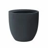 KANTE 9 in. H Charcoal Concrete and Fiberglass Round Bowl Planter, Outdoor Indoor Large Planters Pots with Drainage -VIGORO Sales charcoal kante plant pots rc0050a c60121 64 1000