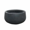 KANTE Medium 10 in. Tall Charcoal Lightweight Concrete Round Outdoor Bowl Planter -VIGORO Sales charcoal kante plant pots rc0051c c60121 64 1000