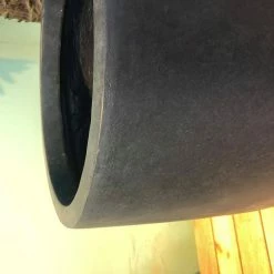 KANTE 21.7 in. Tall Charcoal Lightweight Concrete Round Outdoor Planter -VIGORO Sales charcoal kante plant pots rc0066a c60121 76 1000