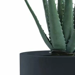 KANTE 31.4" and 23.6"H Charcoal Finish Concrete Tall Planters (Set of 2), Large Outdoor Indoor w/Drainage Hole & Rubber Plug -VIGORO Sales charcoal kante plant pots rc0099ab c60121 4f 1000